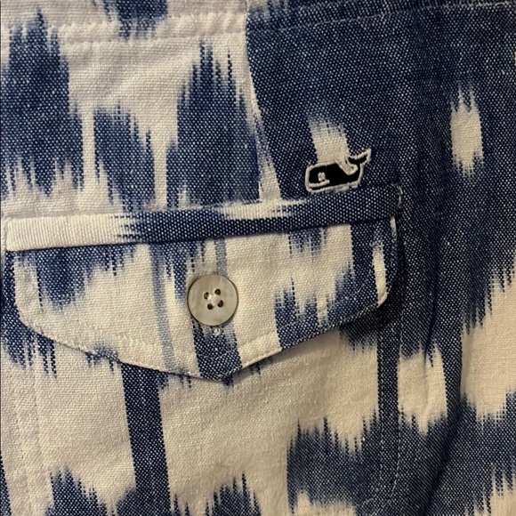 NWT VINEYARD VINES Blue and White Ikat Women's Shorts size 00 - Picture 4 of 6